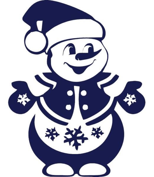 Новогодние трафореты на Ока