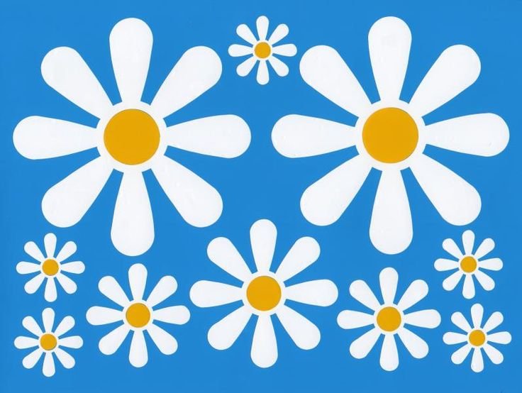 Ромашки для вырезания