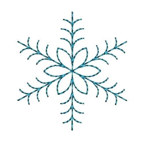 Вышивка гладью снежинки схемы