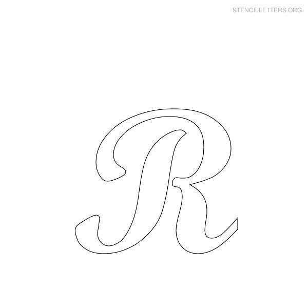 Трафарет букв