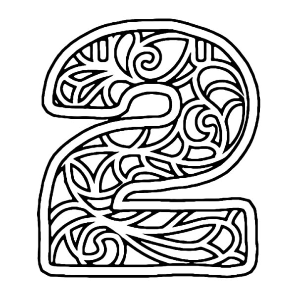 Новогодние трафареты на окна цифры