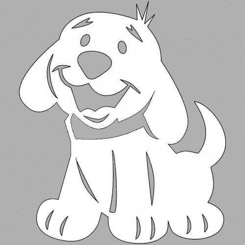 Трафареты на окна животные