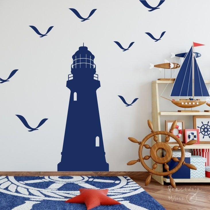 Украшение стены в морском стиле