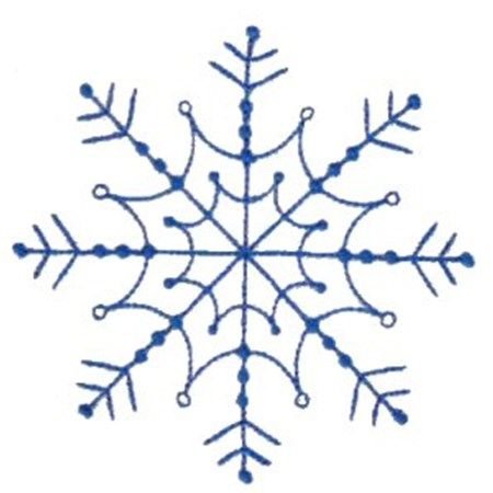 Вышить снежинку