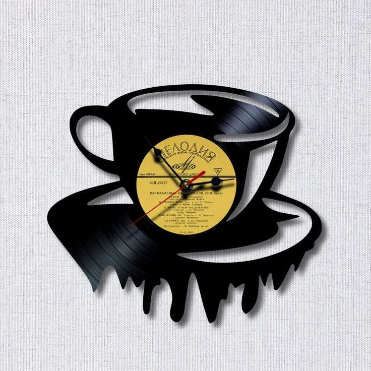 Часы из винила