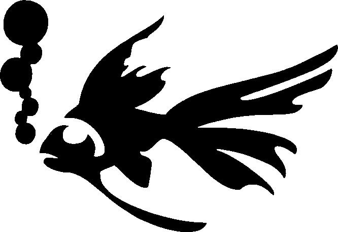 Трафарет рыбы