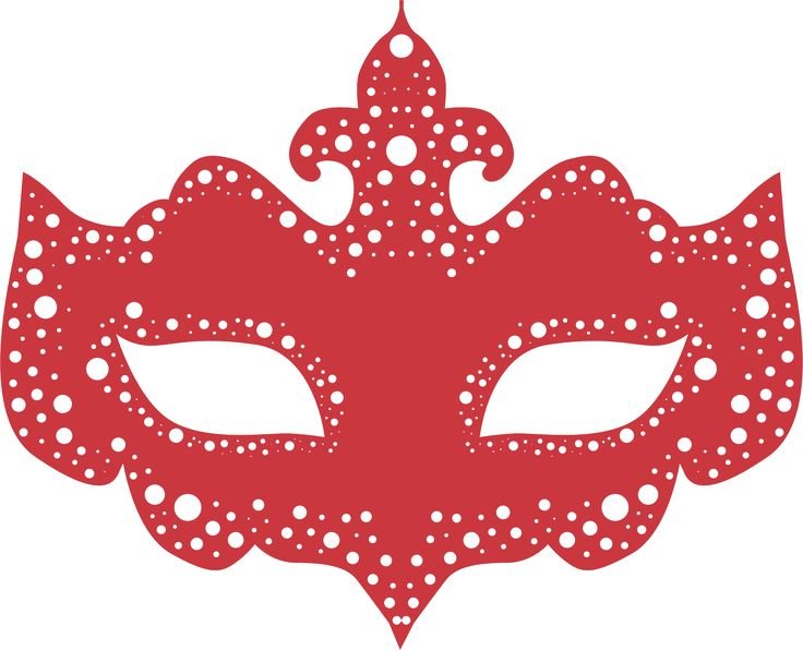 Карнавальная маска на палочке