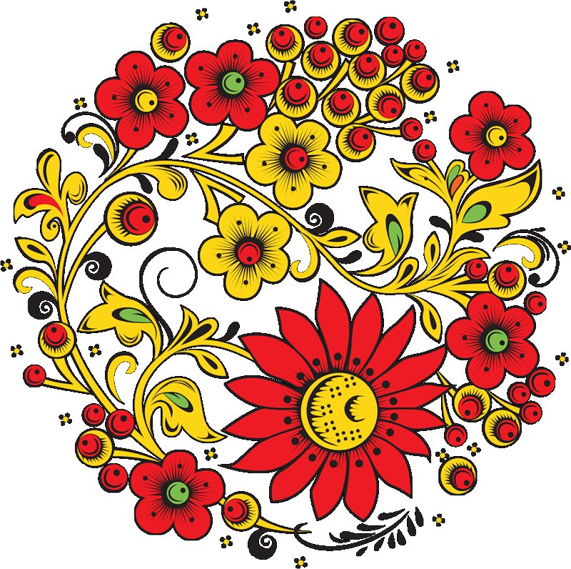 Роспись Хохлома вектор