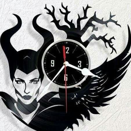 Трафарет для часов из виниловой пластинки