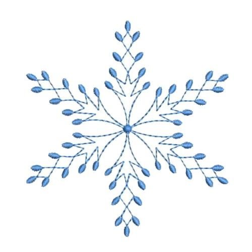 Вышитые снежинки