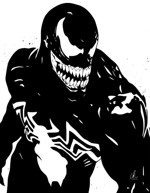 Веном черно белый