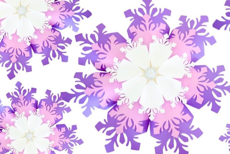 Снежинка цветок шаблон