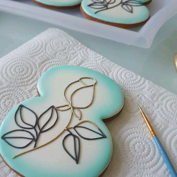 Роспись имбирных пряников айсингом