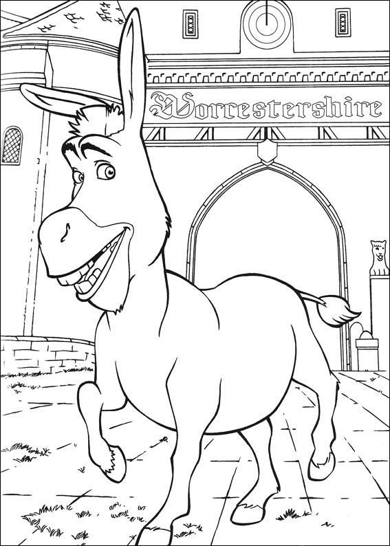 Шрек картинки раскраски