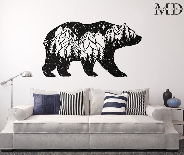 Панно на стену медведь