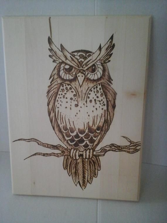 Совушка для выжигания по дереву