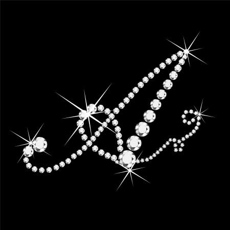 Буквы стразами трафарет