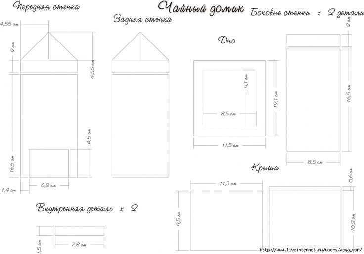 Домик для чайных пакетиков своими руками из фанеры