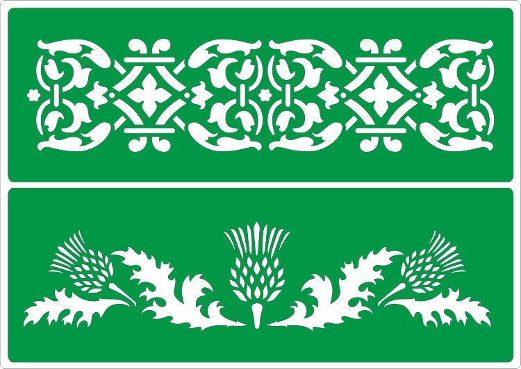 Бордюрные трафареты