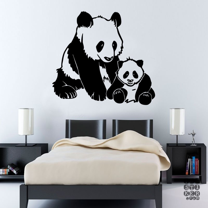 Наклейки на стену черно белые