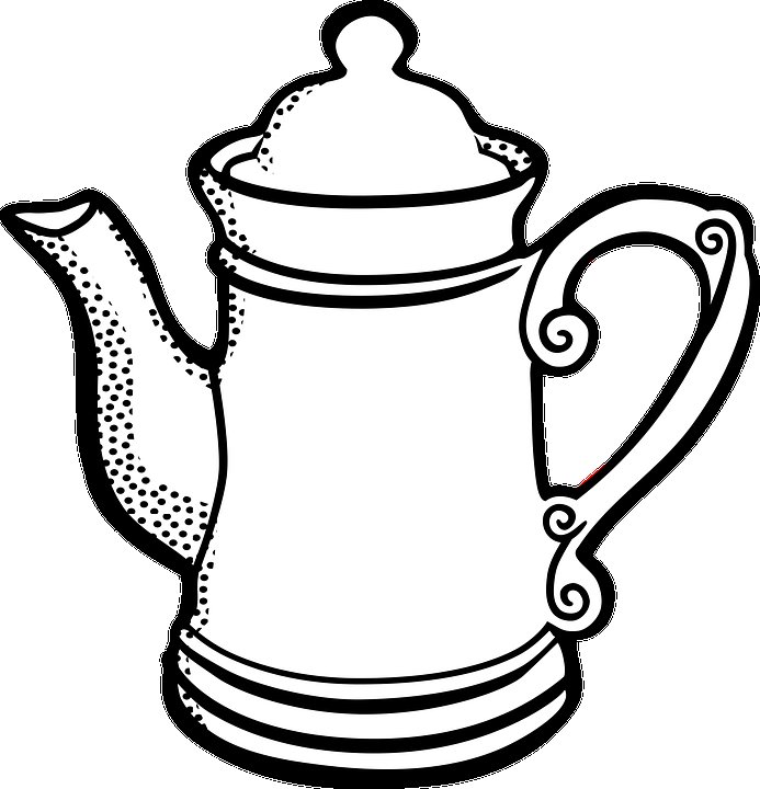 Посуда раскраска для детей