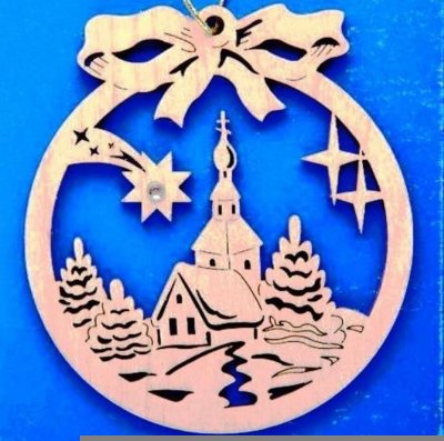 Новогодние игрушки для выпиливания