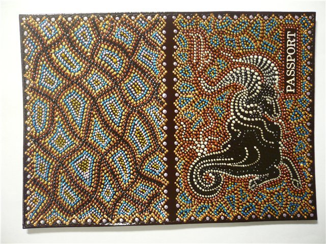 Точечная роспись сумки