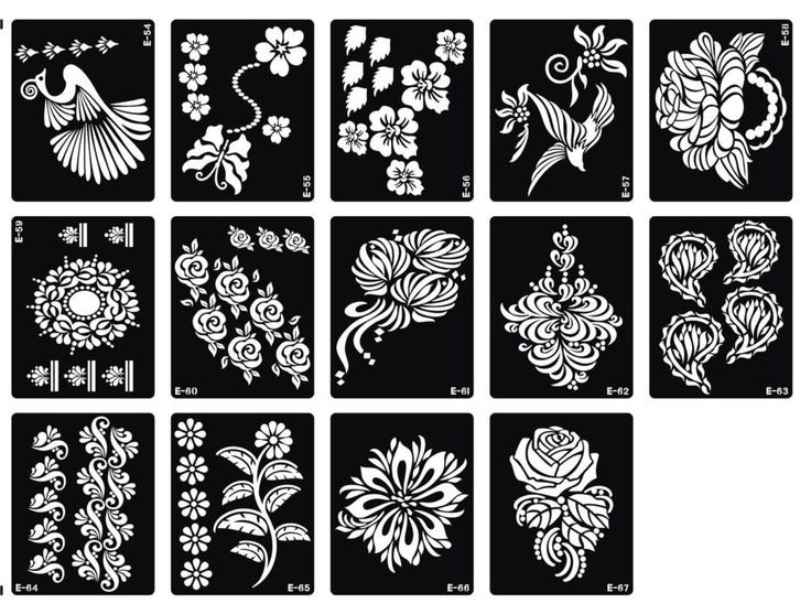 Трафареты для аэрографа цветы