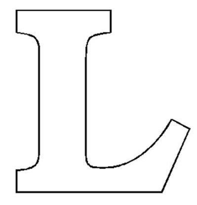 Трафарет английских букв для вырезания