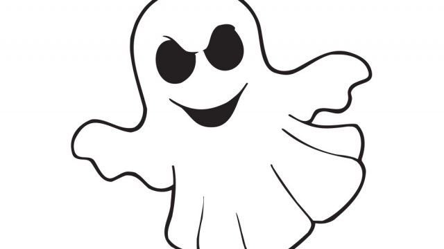 Привидение трафарет