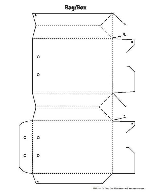 Шаблон коробки для подарка