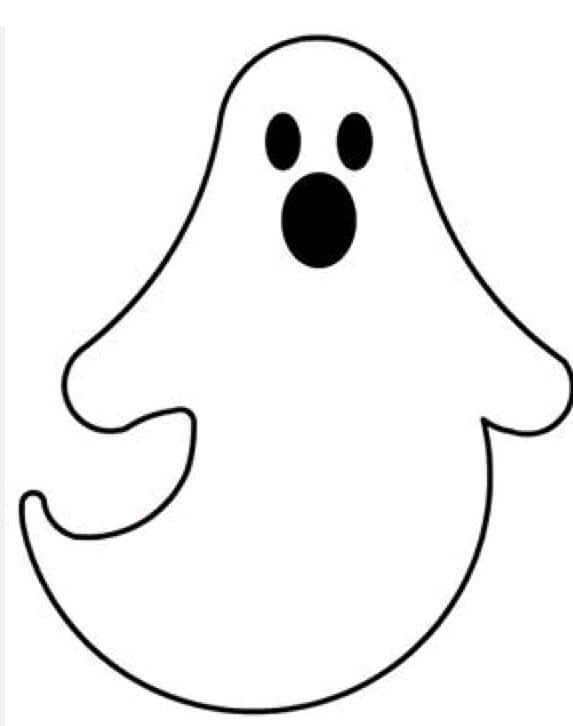 Привидение трафарет