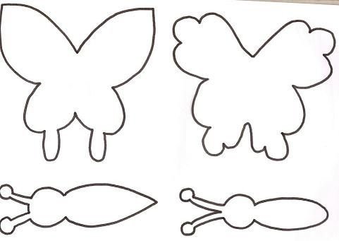 Бабочка шаблон для аппликации