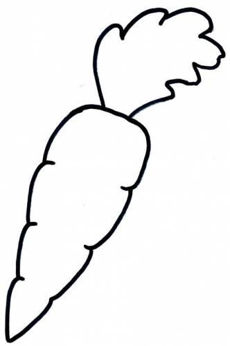 Морковь раскраска