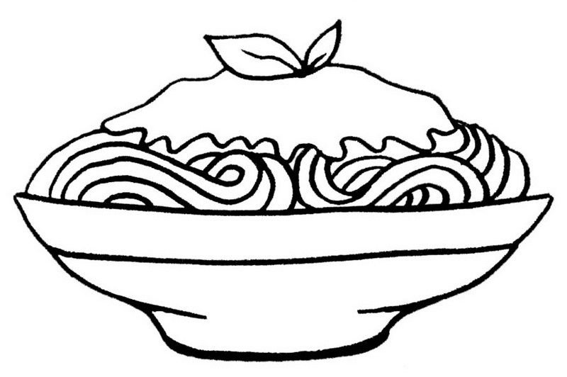 Раскраска еда