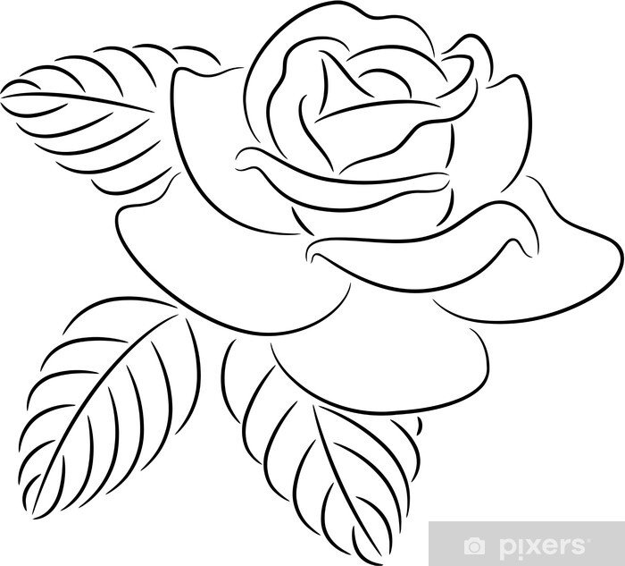 Трафарет "розы"