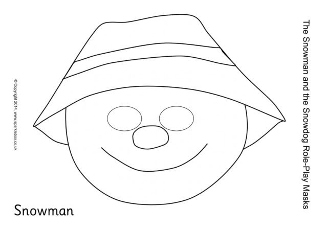 Мака снеговика из бумаги