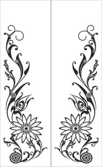 Трафареты узоров на кухонные шкафчики