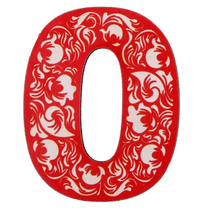 Красивые красные цифры