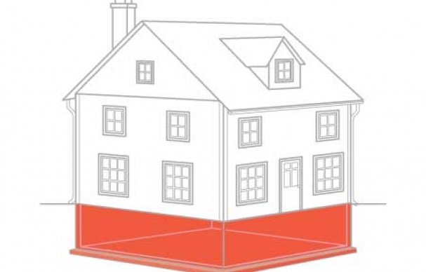 Дом с фундаментом рисунок