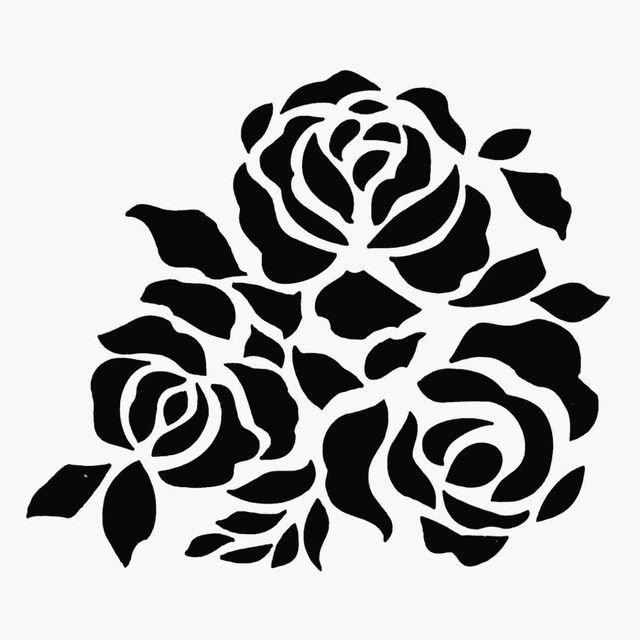 Трафарет «розочки»