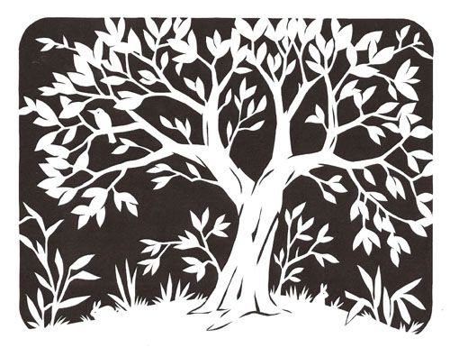 Вытынанки деревья