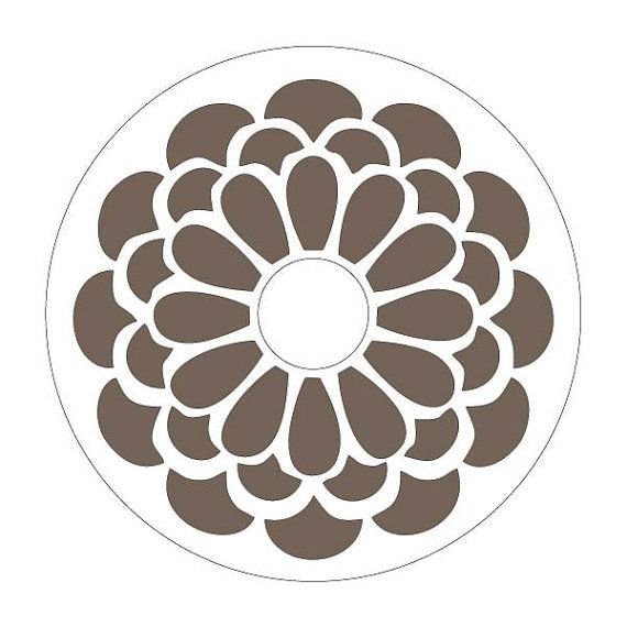 Круглый трафарет для торта