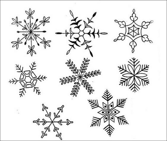 Орнамент снежинки