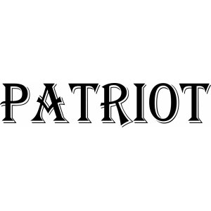Патриот надпись на белом фоне