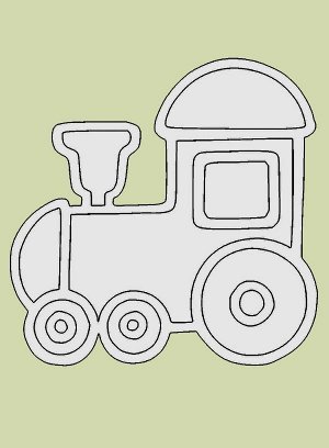 паровозик для торта