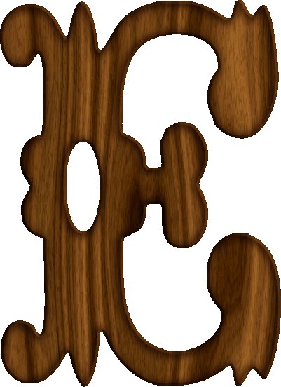 Алфавит из дерева