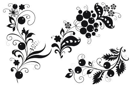 Хохлома узоры