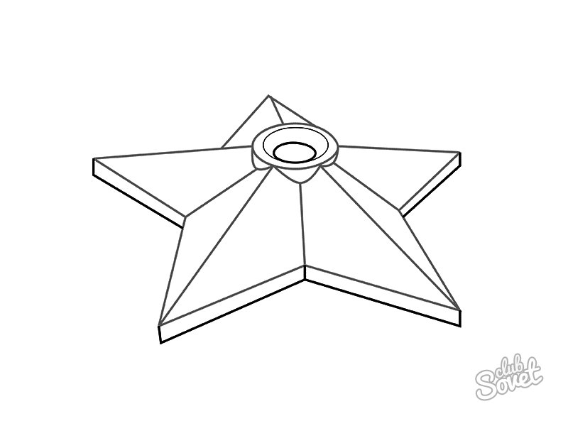 Раскраска звезда вечный огонь