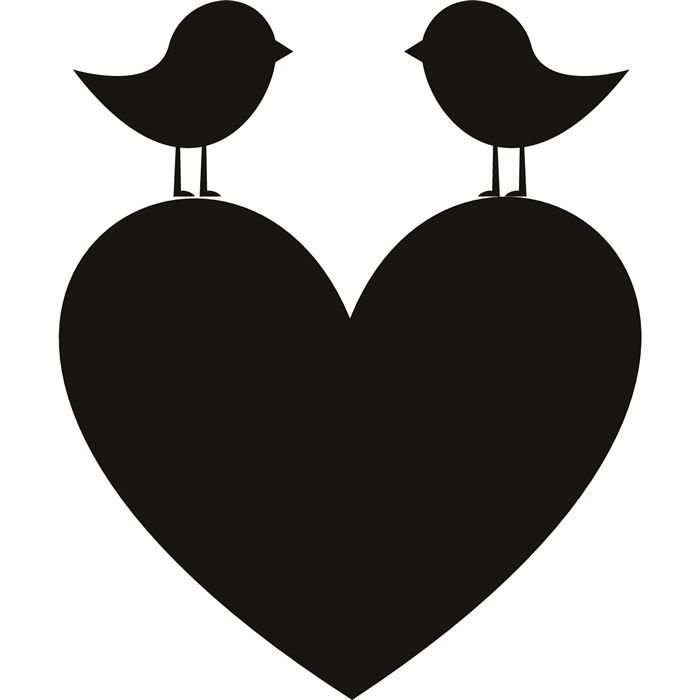 Сердечко силуэт